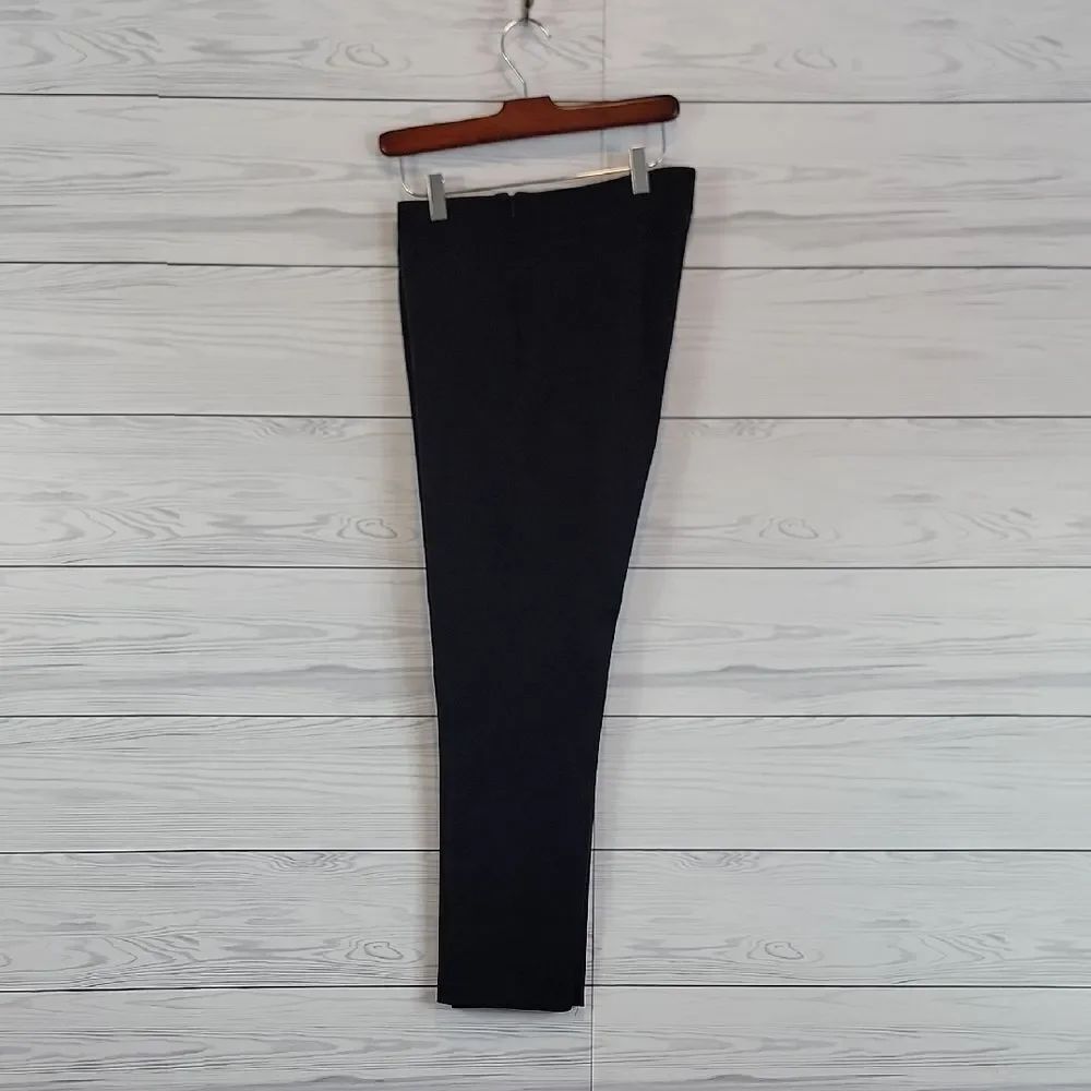 Talbots Refined Bi-Stretch Pants - Black Side Zip Womens Size 10